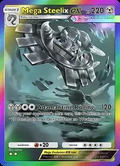 Mega Steelix ex card in English