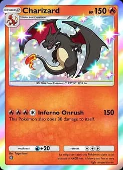 Charizard card in English