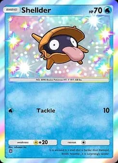 Shellder card in English