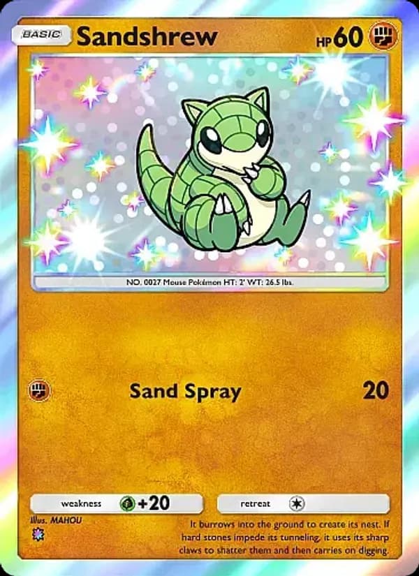 Sandshrew card in English