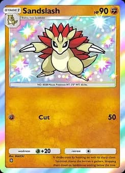 Sandslash card in English