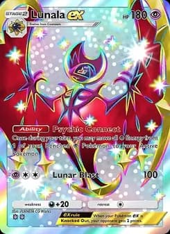 Lunala ex card in English