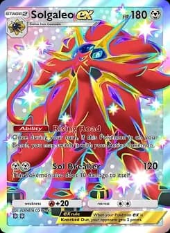 Solgaleo ex card in English