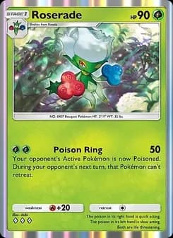 Roserade card in English