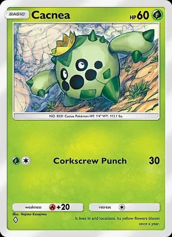 Cacnea card in English