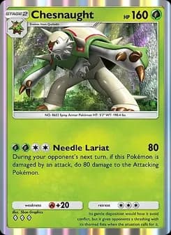 Chesnaught card in English