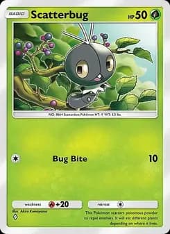 Scatterbug card in English