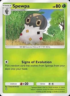 Spewpa card in English