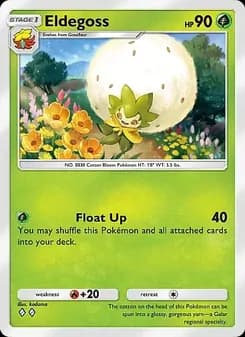 Eldegoss card in English