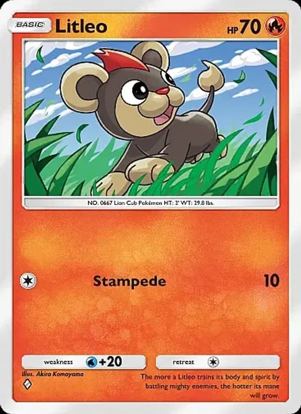 Litleo card in English