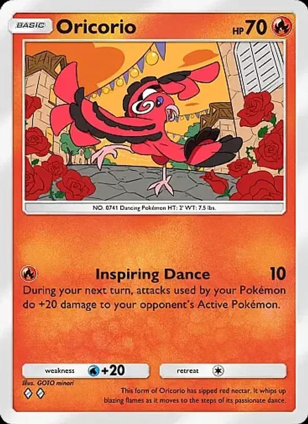 Oricorio card in English