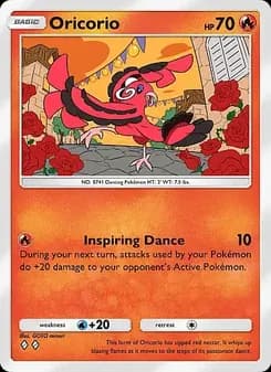 Oricorio card in English