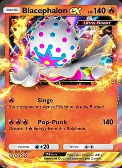 Blacephalon ex card in English