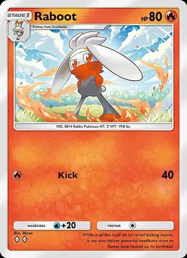 Raboot card in English