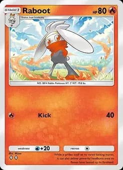 Raboot card in English