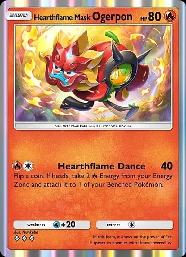 Hearthflame Mask Ogerpon card in English