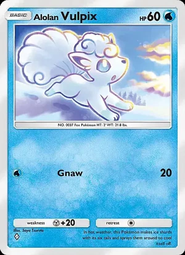 Alolan Vulpix card in English