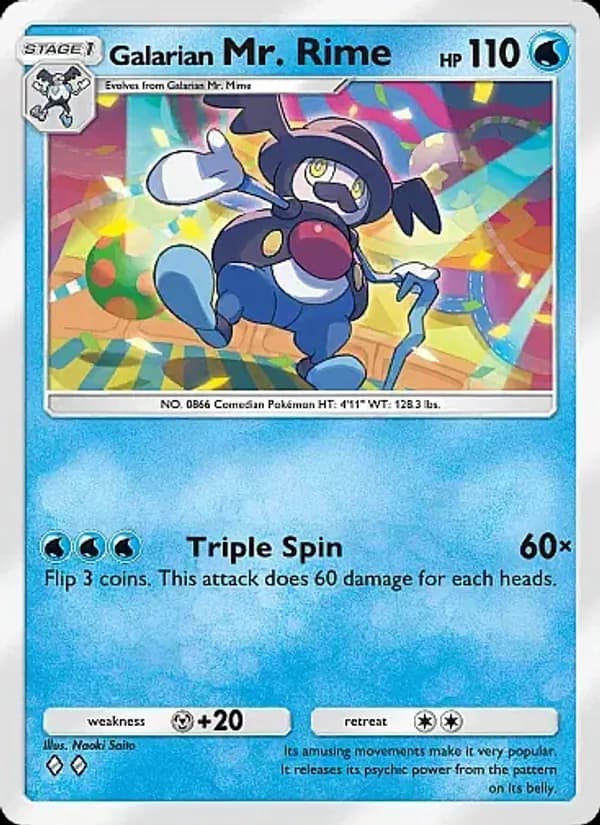 Galarian Mr. Rime card in English
