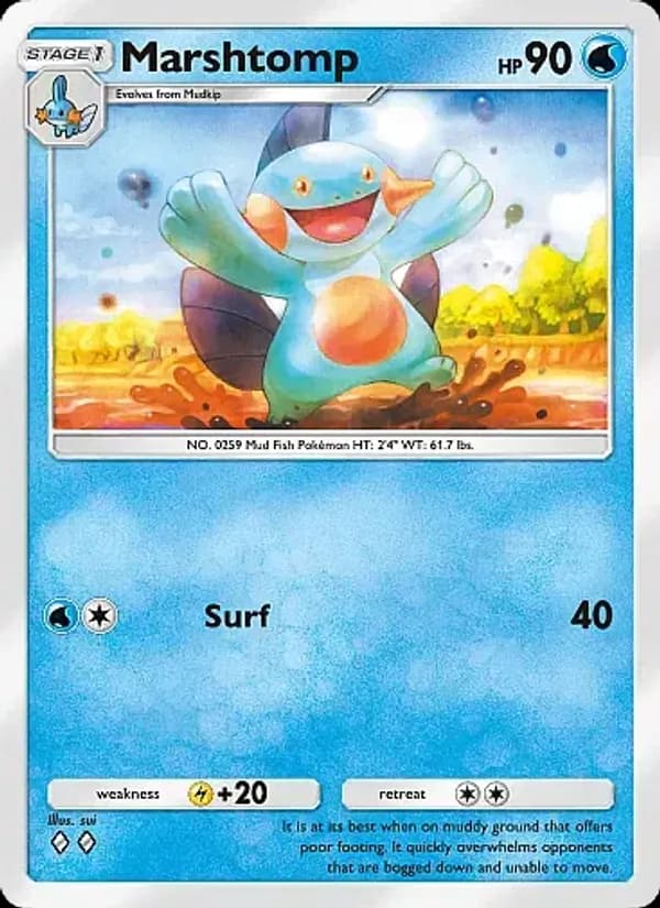 Marshtomp card in English