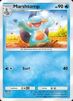 Marshtomp card in English