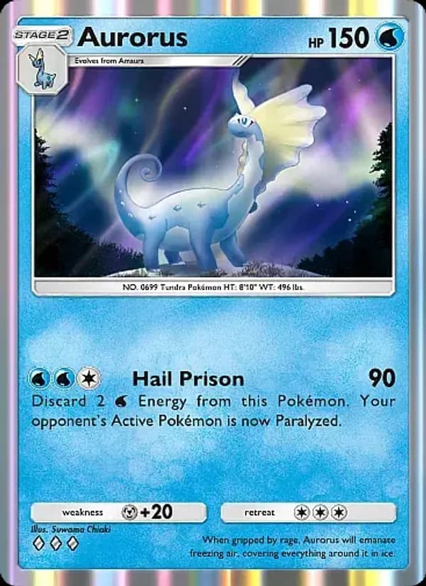 Aurorus card in English