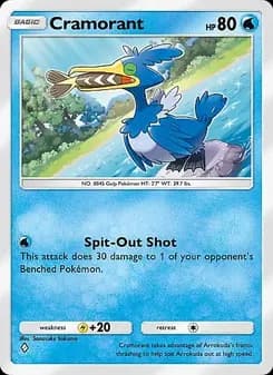 Cramorant card in English