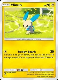 Minun card in English