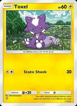 Toxel card in English