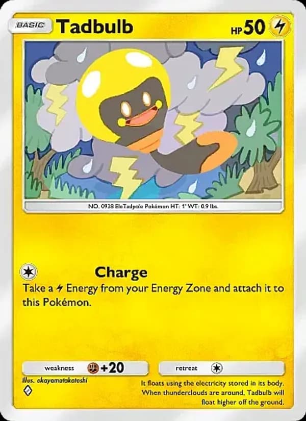 Tadbulb card in English