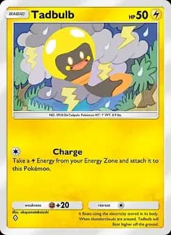 Tadbulb card in English