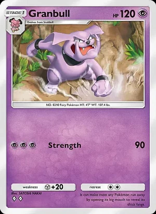 Granbull card in English