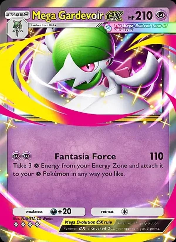 Mega Gardevoir ex card in English