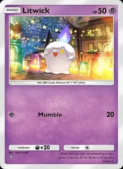 Litwick card in English