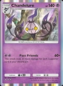 Chandelure card in English