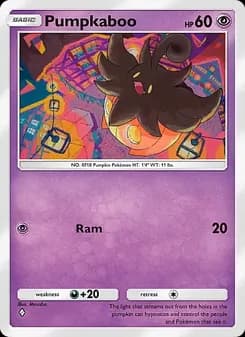 Pumpkaboo card in English
