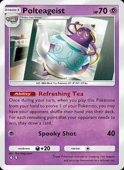 Polteageist card in English