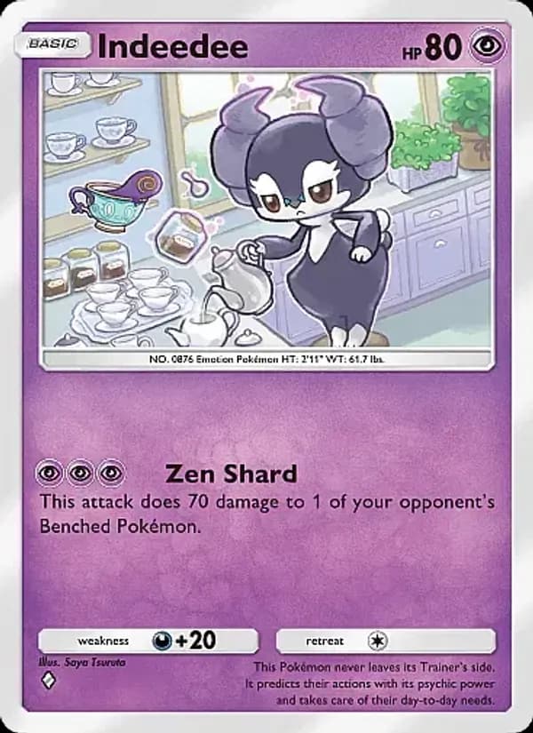 Indeedee card in English