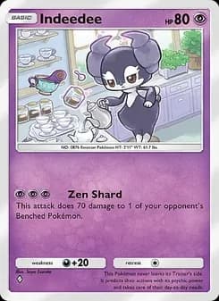 Indeedee card in English