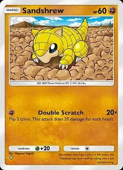 Sandshrew card in English
