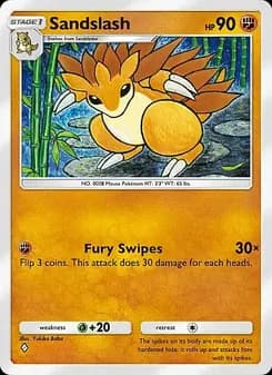 Sandslash card in English
