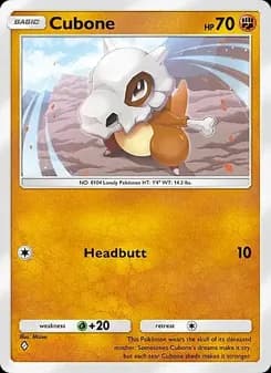 Cubone card in English
