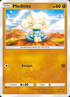 Meditite card in English