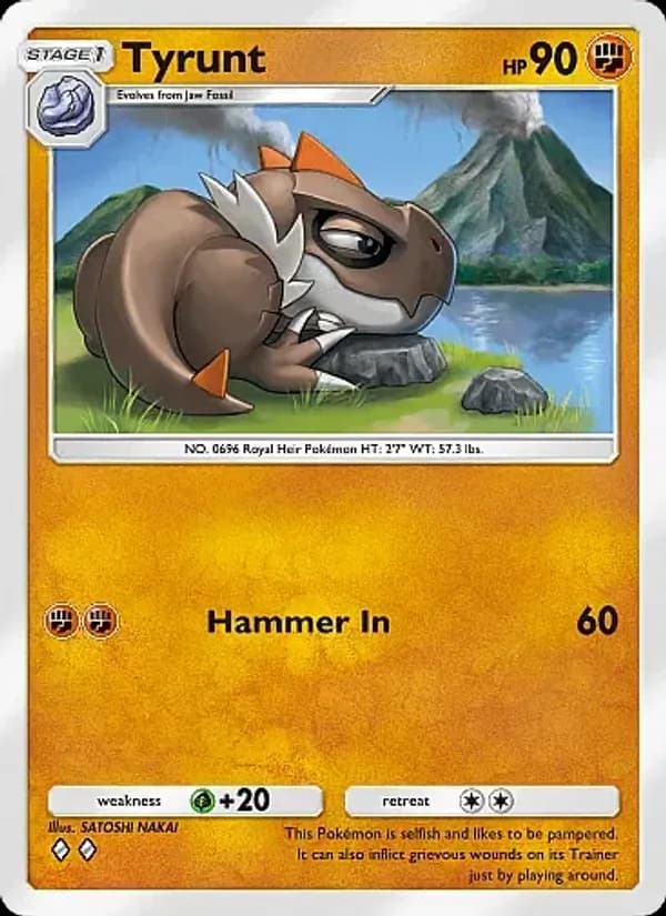 Tyrunt card in English