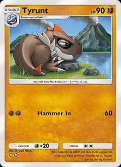 Tyrunt card in English