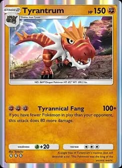 Tyrantrum card in English
