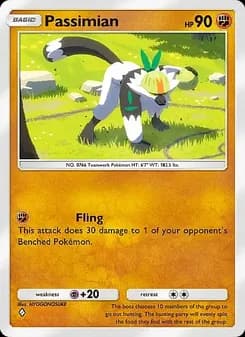 Passimian card in English