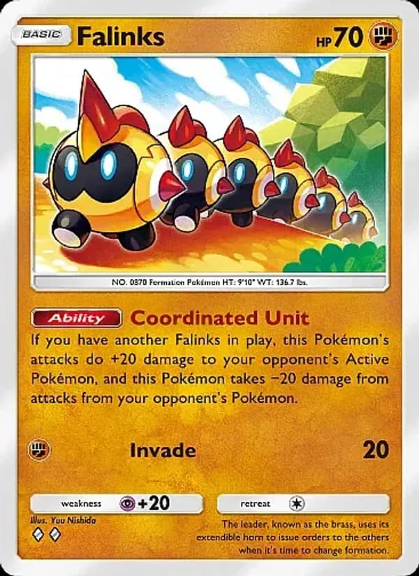Falinks card in English