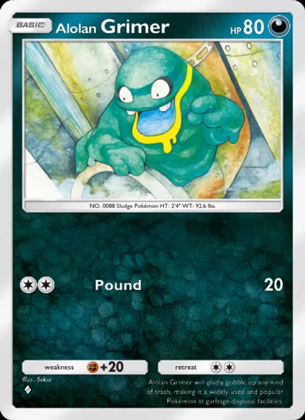 Alolan Grimer card in English