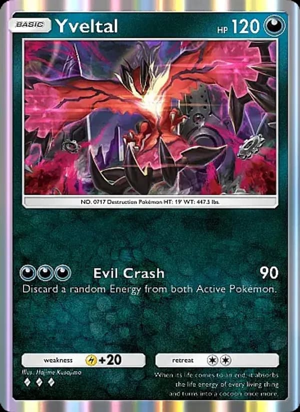 Yveltal card in English