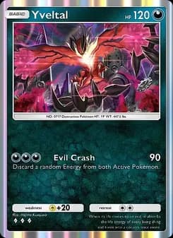 Yveltal card in English